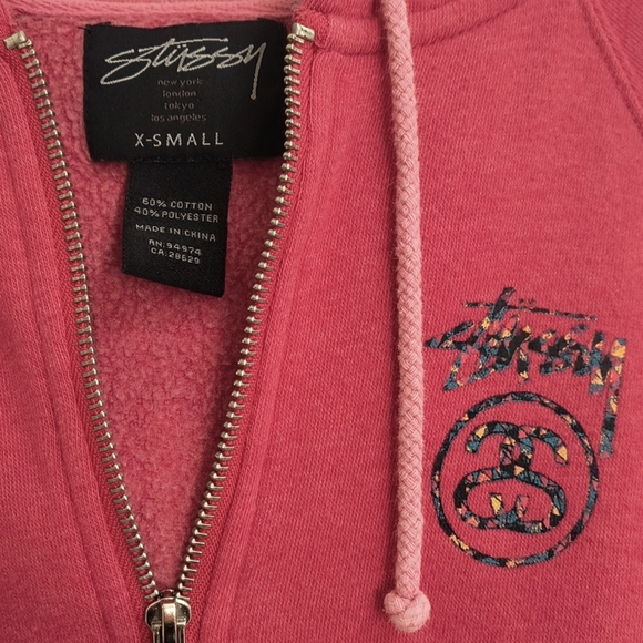 Stussy Zip up Hoodie Rare Vintage Y2k - Picture 2 of 4